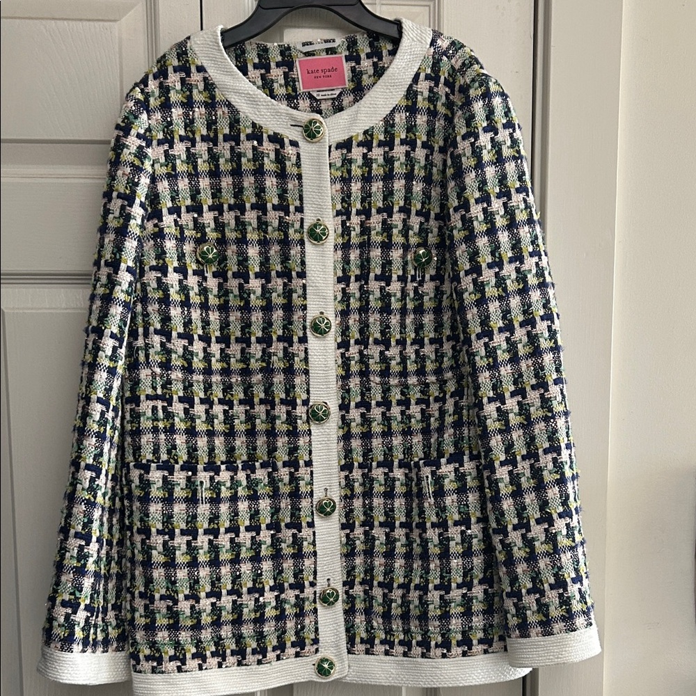Kate Spade Pop Tweed Jacket - Picture 2 of 5